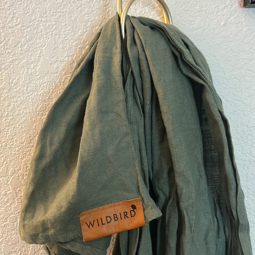 Wildbird Ring Sling Baby Carrier - Acadian (green) - Linen